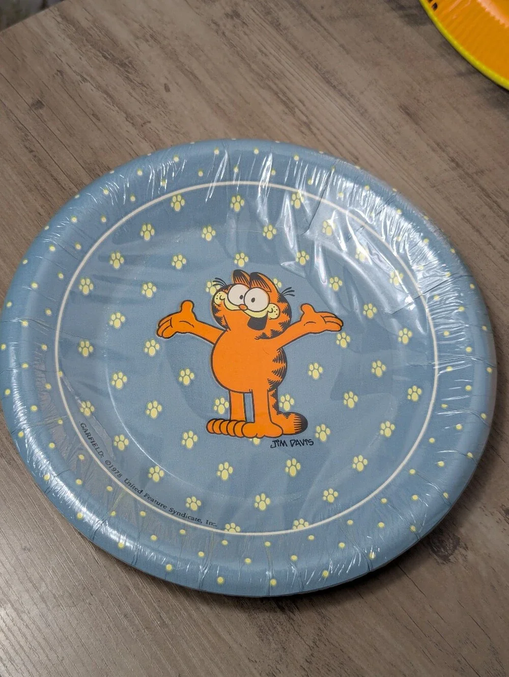 Garfield Party Plates - vintage Dead stock
